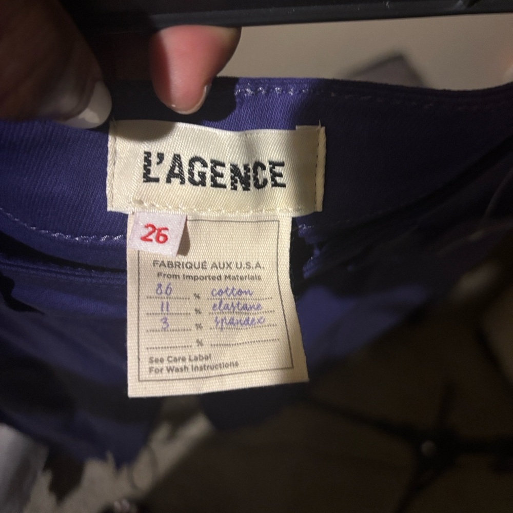 New L'AGENCE Deep Purple Cotton Blend (size 26)